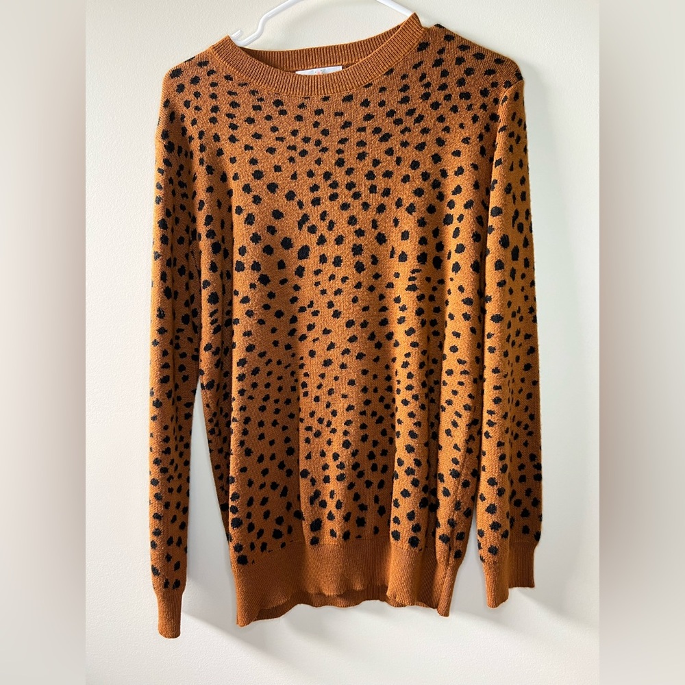 Alredine Safari Print Sweater Size M